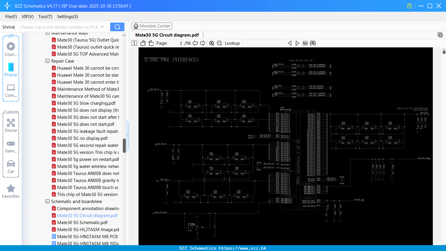 Huawei Mate30 5G Circuit Diagram